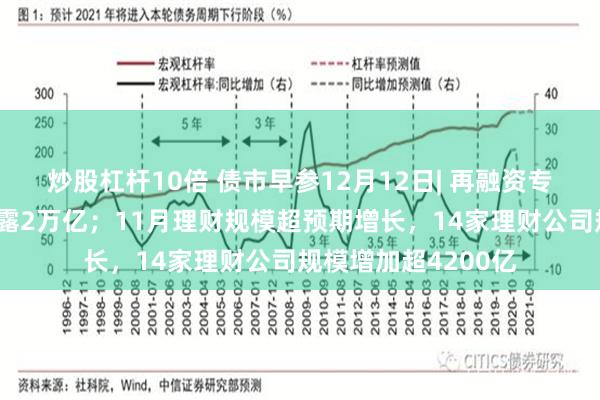 炒股杠杆10倍 债市早参12月12日| 再融资专项债置换隐债已披露2万亿；11月理财规模超预期增长，14家理财公司规模增加超4200亿