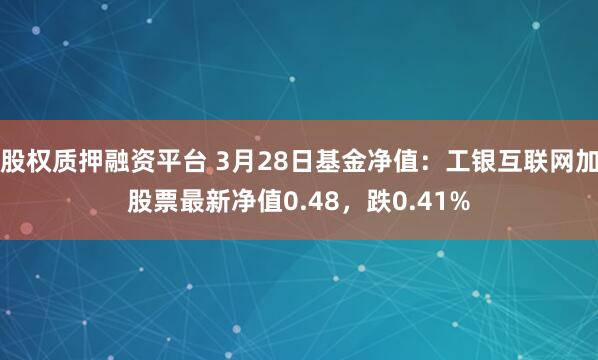 股权质押融资平台 3月28日基金净值：工银互联网加股票最新净值0.48，跌0.41%