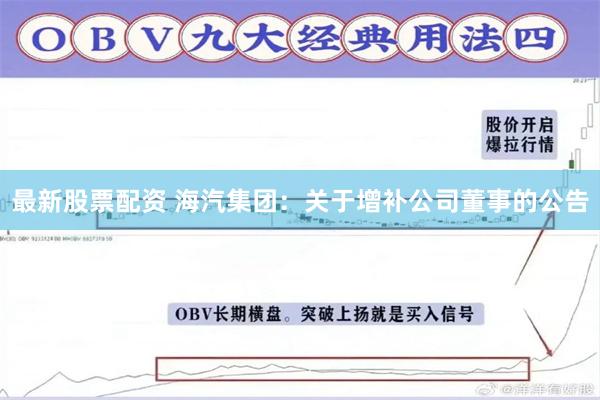 最新股票配资 海汽集团：关于增补公司董事的公告